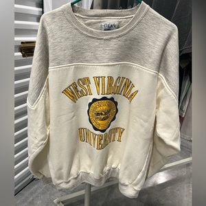 Vintage west Virginia university, crewneck sweater 90s